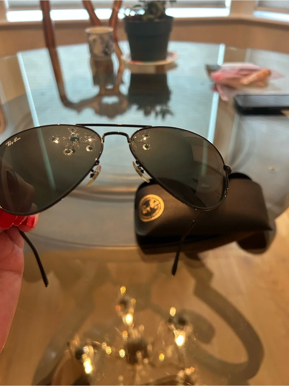 Ray-Ban Aviator Sunglasses in Black and Silver